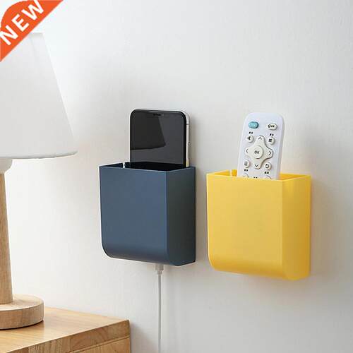 1Pc Wall mounted Holder Paste Remote Control Trash Bag Stor