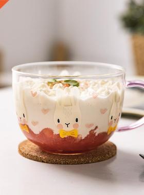 Lovely hgh heat-resstant boroslcate glass mugs