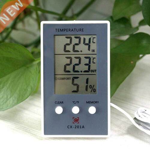 Digital LCD Indoor Outdoor Thermometer Hygrometer Baby Face