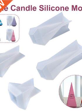 1PC Pentagon Hexagonal Candle Silicone Mold Crystal Resin