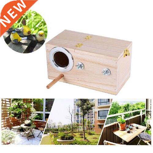 Wood Bird Breeding Box Bird House Nest Prot Breeding