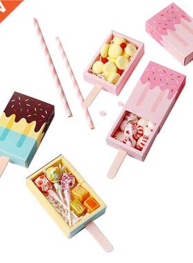 10pcs Ice cream shape Wedding party Favor Box Cartoon reat b