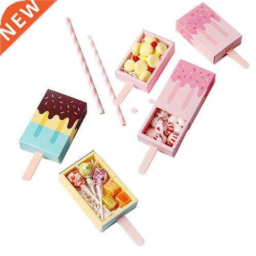 10pcs Ice cream shape Wedding party Favor Box Cartoon reat b