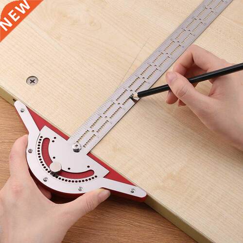 Woodworkers Edge Rule Protractor Woodworking Ruler Angle