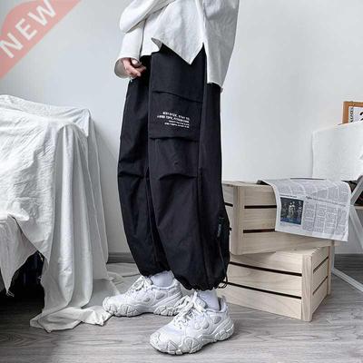 Black Cargo Pants Men‘s Hip Hop Sreetwear Fashion Jogg
