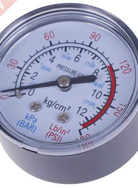New Iron Shell Bar Air Pressure Gauge 13mm 1/4 Bsp Thread 0