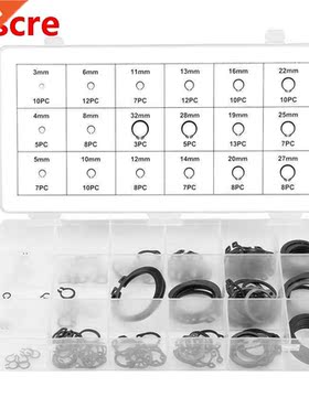 150pc Snap Retaining Circlip Assortment Kit 3mm - 32mm 18 Si