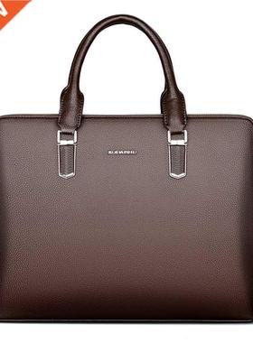 2022 New Luxury Cow Genuine Leather Business Men's Briefcase