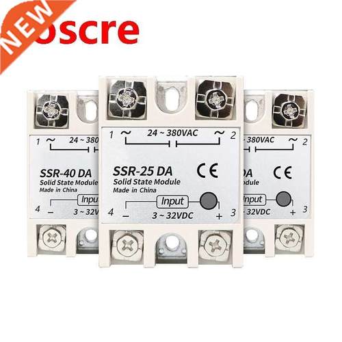 1PCS SSR-10 25 30 40 50 60 75 80 90 100DA DC control AC SSR