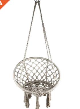 Indoor Outdoor Hammock Chair Macrame Swing,Cotton Rope