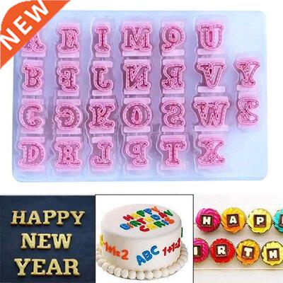 Alphabet Cake Molds Cakes Sugar Paste Letter Cookies Cutter