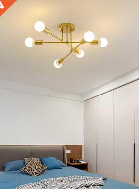 Modern Golden LED Ceiling Lights for Living Room Bedroom Int