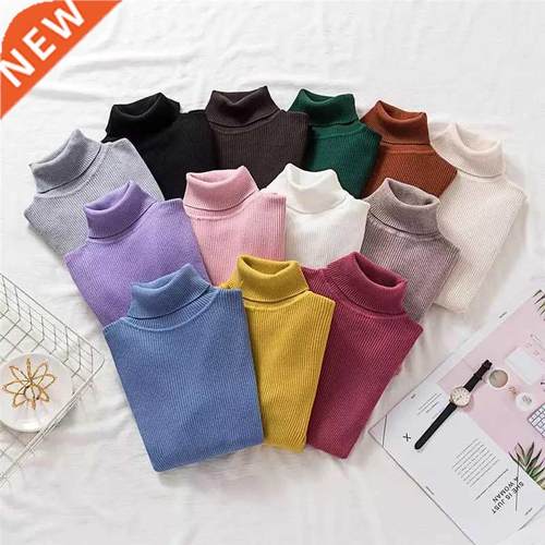 JMPRS Turtleneck Women Pullover Sweater Spring Jumper Knitte
