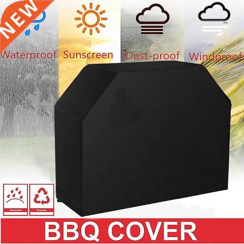 Grill Cover Black Storage Bag Waterproof BBQ Cover BBQ