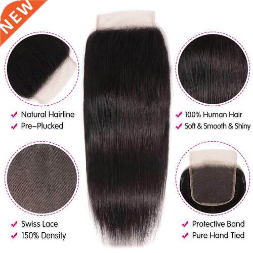 UNice Hair 5x5 HD Lace Closure Brazilian Straight Hair Lace