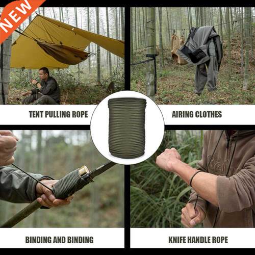 100m Durable Survival Parachute Cord 9 Strand 550 Survival
