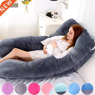 Soft Fleece Pregnant Pillow Gravida U Type Lumbar Pillow Mul