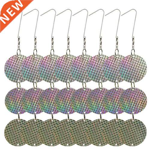 24PCS/Set Bird Repellent Discs Reflective Hanging Device to