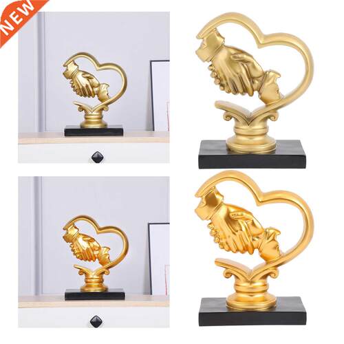 Hand Painted Shake Hands Shape Figure Integrity Decoration