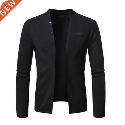 Cardigan Sweater Simple Autumn Winter Stchy Casual Men Knitt