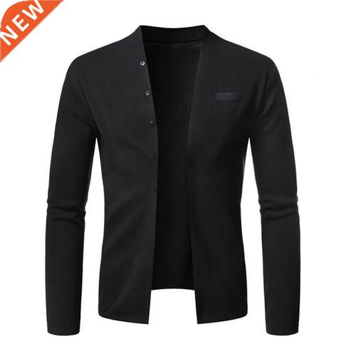 Cardigan Sweater Simple Autumn Winter Stchy Casual Men Knitt