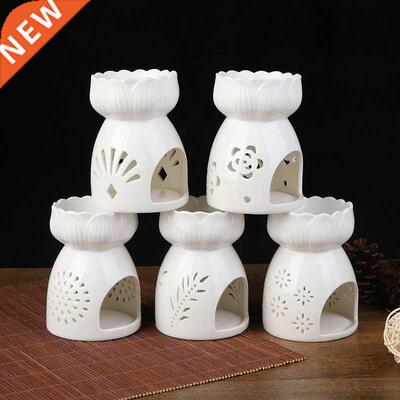 1pc Ceramic Candle Holder Oil Incense Burner Essential Arom