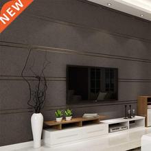 Modern Simple Suede Marble Stripes Wallpaper For Walls Roll