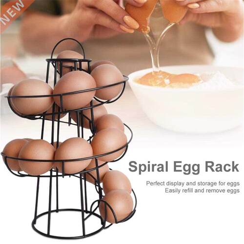 Spiral Egg Organizer Anti-Slip Egg Holder Split Room Stable