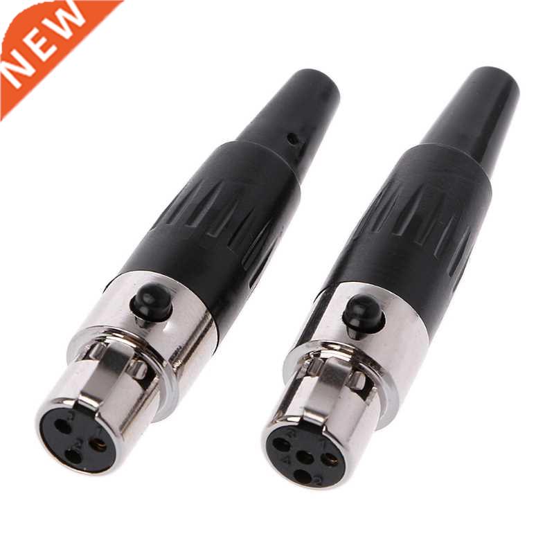 1Pcs High Quality Mini XLR 3 4 Pin Female Plug Small XLR Aud