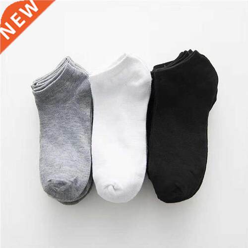 10 Pairs Women Breathable Socks Pack Solid Color Boat Socks