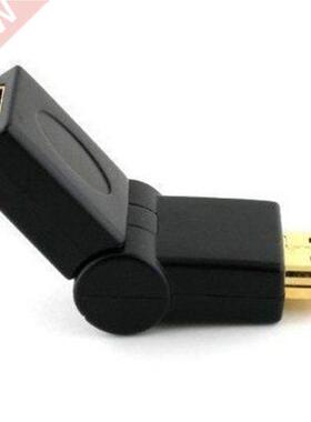 HDMI Right Angle Male To Female 90-180 Degree Adapter Cable