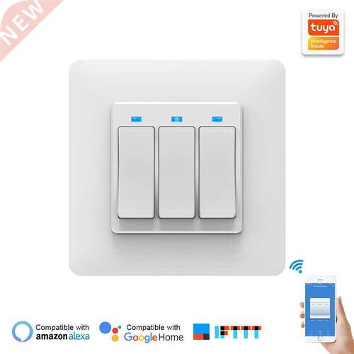 New 1/2/3 Gang Smart WiFi Wall Light Switch Timer For Alexa