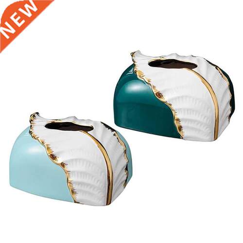 Leaf Tissue Storage Box Ceramic Tissue Box Decoration Home