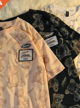 2022 Woen T-Shirt Harajuku Kawaii O-neck Fashion Oversized