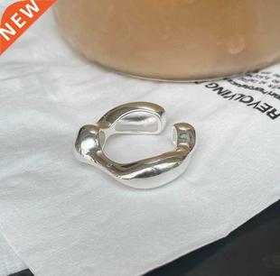 SHANICE New S925 Sterling Silver Open Ring Wide Open Rings F