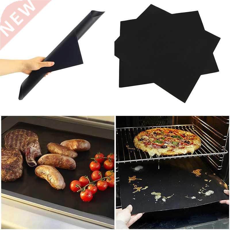 2PCS Reusable Non-Stick BBQ Grill Mat Pad Baking Sheet