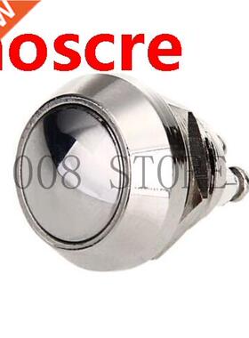 12mm metal push botton waterproof nickel plated brass domed