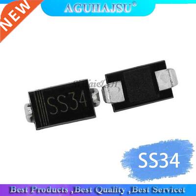 100pcs 1N5822 SMA SS34 smd do-214ac IN5822 Schottky diode ss