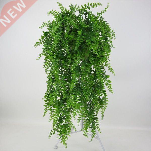 Artificial Plants Vines Boston Fern Bushes Fake Hanging