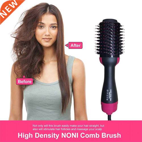 One Step Hair Dryer Hot Air Brush Hair Straightener Comb Cur