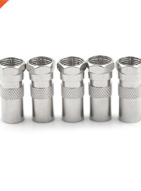 5PCS F Male Plug To IEC DVB-T TV PAL Male Straight Coaxial R