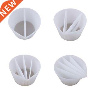 4pcs Silicone Distributing Cup Toning Cup Diy Crystal Epoxy