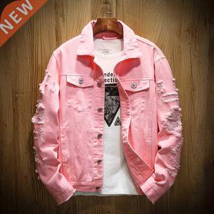 2021 Autumn New Men's Jean Jacket Slim Fit Cotton Denim Jack