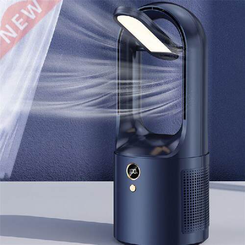 Mini Bladeless Fan with LED Light Desktop Fans Air