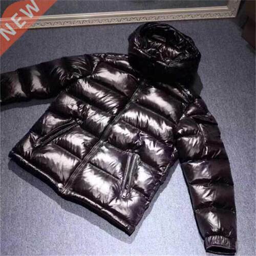 Men Fashion Winter Down Jackets Thick Fluffy Warm Hooded Zip