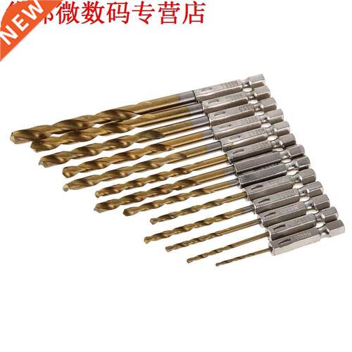 13pcs Snelheid Staal Twist Hand Boor Werken Tool Bit Voor Ho