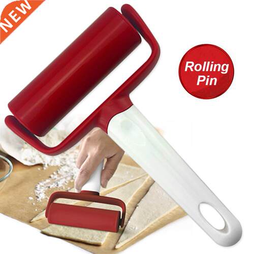 Handheld Pastry Pizza Roller Non Sticky Rolling Pin Kitchen