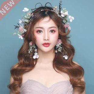 Imitation flower hoop fairy garland Earrings Set beach party