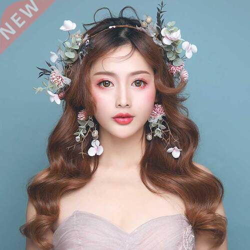 Imitation flower hoop fairy garland Earrings Set beach party