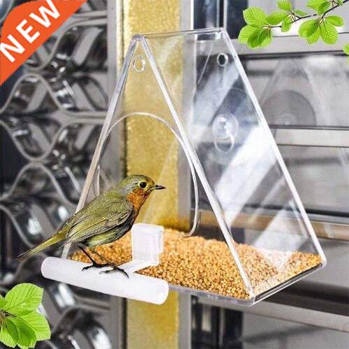 2022 Triangle Transparent Bird Feeders Waterproof Hanging